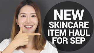 New for September  6 Item Korean Beauty Haul  Skin Care  Wishtrend [upl. by Honey]