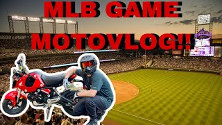 MOTOVLOG AT A MLB GAME Honda Grom Vlog [upl. by Anadroj]