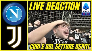 🤬 STRAIMMERITATA… NAPOLI  JUVENTUS 21  SETTORE OSPITI MARADONA REACTION [upl. by Tengler]