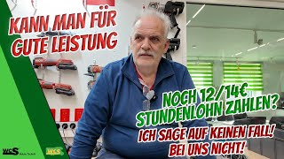 Kann man für gute Leistung noch 12€14€ Stundenlohn zahlen Ich sage auf keinen Fall  WCS Goch [upl. by Ehrman]