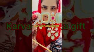 Karvachoth gift 🎁 Diamonds ka necklace ￼happy karvachoth funny comedy comedyvideosrituchoudhary [upl. by Langham430]