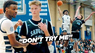 They Tried To TEST BRONNY JAMES Defender Got Dunked On BAD  Sierra Canyon vs Saugus [upl. by Ahseuqram]