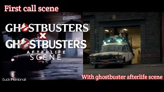 Ghostbuster 1984 First call scene with ecto 1 from ghostbuster afterlife [upl. by Enaht]