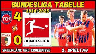 Bundesliga tabelle heute 202425 2 Spieltag • Bundesliga tabelle aktuell [upl. by Neel]