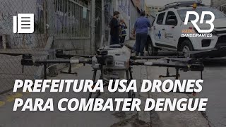 Dengue Prefeitura de SP usa drones para eliminar focos do mosquito  Manhã Bandeirantes [upl. by Hays]