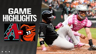 Dbacks vs Orioles Game Highlights 51224  MLB Highlights [upl. by Yroffej986]