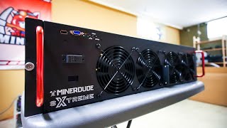 Minerdude X8 Xtreme 8 GPU Mining Rig Case OVERVIEW [upl. by Letnuhs]