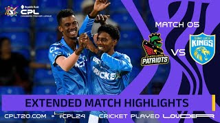 Extended Highlights  St Kitts and Nevis Patriots vs Saint Lucia Kings  CPL 2024 [upl. by Eleen260]