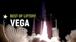 Flight VV16  Vega Best of Liftoff  Arianespace [upl. by Beedon]