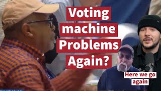 Voting machine problems again Also why is Kamala taking a day off the campaign [upl. by Nahsez]