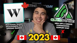 Wealthsimple Trade vs Questrade Review 2023  Best Broker In Canada 2023 [upl. by Soll]