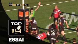 TOP 14 – Oyonnax  Toulon  1344 Essai Mathieu BASTAREAUD TLN – J15 – saison 20152016 [upl. by Aivekahs]