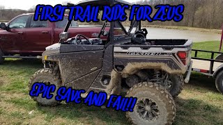 2018 Polaris Ranger XP 1000 First Trail Ride [upl. by Adlitam]