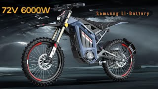 72V 6000w EDirt Bike [upl. by Vudimir]