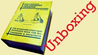 PN Khanna Civil Engineering Handbook Un boxing TA0068 [upl. by Naruq267]