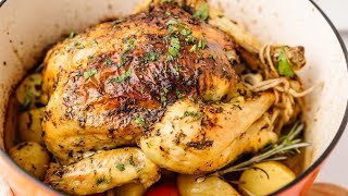 DUTCH OVEN ROAST CHICKEN [upl. by Dilaw]