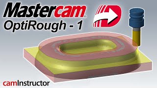 Mastercam OptiRough Toolpath Video 1 [upl. by Anij415]