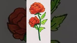 Beautiful Flower Drawing Easy 🌸 ytshortsindia shorts yt ytshots art easy drawing cute [upl. by Christmann]