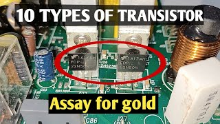 10 TYPES OF TRANSISTOR ASSAY FOR GOLD RECOVERY  ASSAY TRANSISTOR SAMPLE FOR GOLD AT HOME [upl. by Narra]