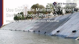 Use Geotextile MattressACEFormer™ to Protect Severely Eroded Riverbank [upl. by Myo]