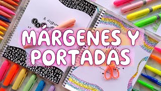 MÁRGENES para CUADERNOS y PORTADAS con TÍTULOS LARGOS🌜BORDES para CARÁTULAS y APUNTES BONITOS [upl. by Burrell]