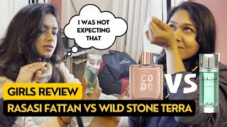 Girls React to Rasasi Fattan Vs Wildstone Terra  ₹500 vs ₹3000 perfume [upl. by Hortensa289]