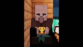 Mi corazón estalla por tu amor minecraft java bedrock cover aldeano ia animacion [upl. by Merta461]