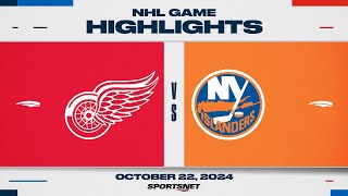 NHL Highlights  Red Wings vs Islanders  October 22 2024 [upl. by Cornelia]