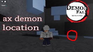 roblox demonfall ax demon location [upl. by Phenice]