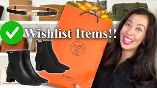 HERMES WISHLIST UNBOXING 🎉 SURPRISE COLOR PERFECT ITEMS FOR FALL 🍂 [upl. by Serra]