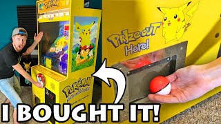 I BOUGHT A POKEMON CATCH ARCADE MACHINE  Winner Gets A Pokemon Cards Shopping Spree opening [upl. by Farman]