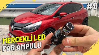 Mercekli Led Far Ampulü Montajı  Clio 4 Yenileme 9Bölüm  GREY GARAGE [upl. by Assirok]