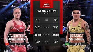 Valentina Shevchenko vs Jessica Andrade Full Fight  UFC 5 Fight Night [upl. by Mcnally]