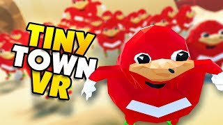 KNUCKLES ARMY PREPARES FOR MEME BATTLE  Tiny Town VR Gameplay Part 75 [upl. by Diana]