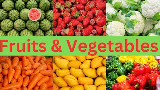 Fruits and Vegetables  Fruits and Vegetables Every Kid Should Know [upl. by Queston]