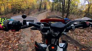 Fall colors trail ride  pure Michigan [upl. by Aynav61]