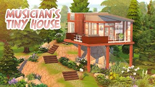 MUSICIANS TINY HOUSE 🎸🌲  The Sims 4 Speed Build [upl. by Lladnew]