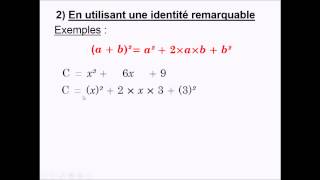 Niveau 3ème  Factoriser avec les identités remarquables [upl. by Chrisse]