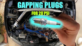 Turbo D16Z6 Spark Plug Gap  How to fix 20 PSI Spark Blowout  Sputtering [upl. by Essilrahc589]