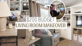 Extreme living room makeover on a budget  Budget friendly decor ideas Mobile home makeover [upl. by Bak]