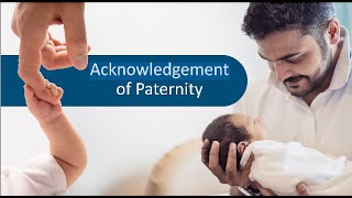 Acknowledgment of Paternity Informational Video [upl. by Anavrin490]