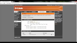 DLink Router HowTo How to enable Parental Control Weekly Schedule [upl. by Raamaj]