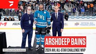 2024 AHL AllStar Arshdeep Bains Named AllStar Classic MVP [upl. by Pronty]