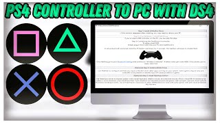 HOW to GET PS4 Controller DS4 Windows PC Laptop DOWNLOAD TUTORIAL 2024 No Charge [upl. by Leuname]