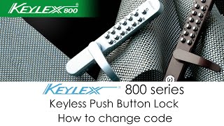 KEYLEX 800 Mechanical Keyless Lock  Code Change Instruction [upl. by Atiana]