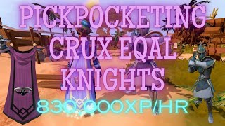 The Best Method to Train Thieving in 2024 Ultimate XP Gains Pickpocketing Crux Eqal Knights [upl. by Akceber]