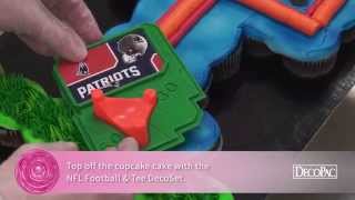 How to Create an NFL Football Goal Post Cupcake Cake [upl. by Attemaj73]