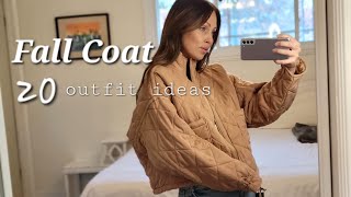 Free People Dolman Sleeve Quilted Jacket DUPE20 Outfit Ways to Style fall fashion 2023 [upl. by Inverson]