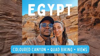 EGYPT TRAVEL VLOG 🇪🇬 coloured canyons  Quad biking with red sea view  Bedouin music [upl. by Enetsirhc808]