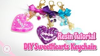 Resin Heart Tutorial  DIY Resin Accesories  Handmade Keychain  Andisa Charms [upl. by Marigolda763]